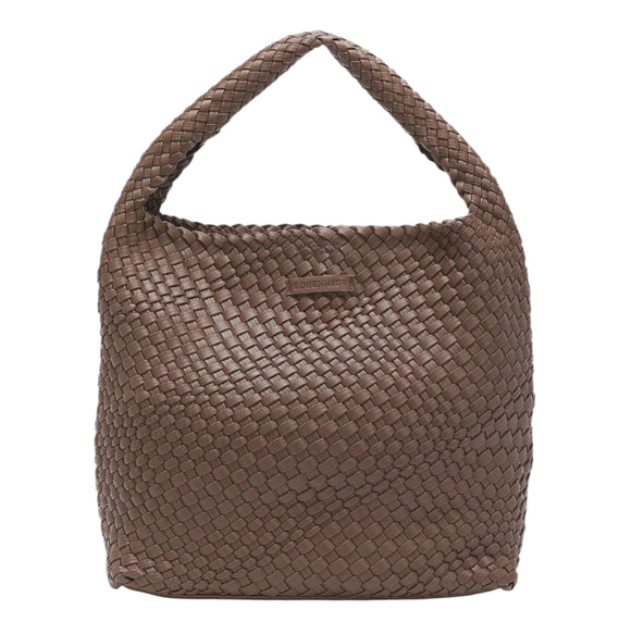 Louenhide Gabby Woven Shoulder Bag - Chocolate