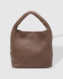 Louenhide Gabby Woven Shoulder Bag - Chocolate