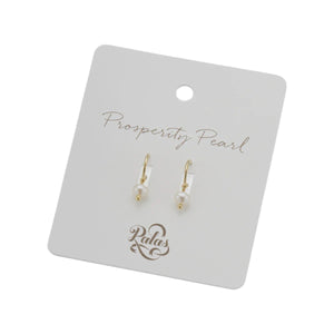 Earrings - Prosperity Pearl Hoop Gold