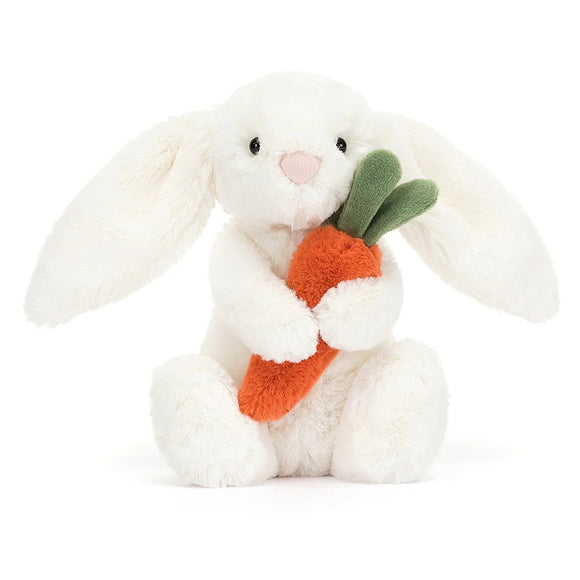 Jellycat Bashful Bunny - White Carrot