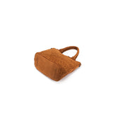 Black Caviar Designs 2 piece suede Top Handle - Tan