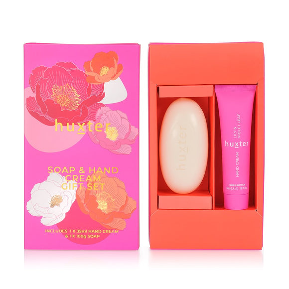 Huxter - Soap & Hand Cream Gift Box Fuchsia Pink & Oge Florals
