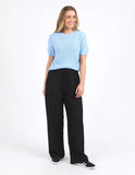 Foxwood Blair Short Sleeve Knit - Light Blue