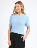 Foxwood Blair Short Sleeve Knit - Light Blue
