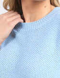 Foxwood Blair Short Sleeve Knit - Light Blue