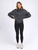 Foxwood College Zip Crew - Charcoal