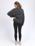 Foxwood College Zip Crew - Charcoal