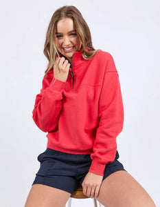 Foxwood College Zip Crew - Red