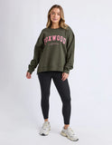 Foxwood Interval Crew - Dark Khaki / Coral