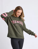 Foxwood Interval Crew - Dark Khaki / Coral