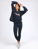 Foxwood Interval Crew - Navy/Peach