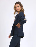 Foxwood Interval Crew - Navy/Peach