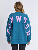 Foxwood Interval Crew - Ocean W Neon Pink