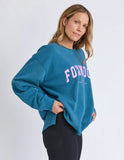 Foxwood Interval Crew - Ocean W Neon Pink
