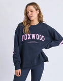 Foxwood Interval Crew - Navy/Neon Pink