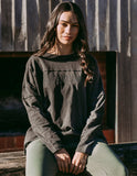 Foxwood Throw On Tee - Coal