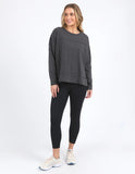 Foxwood Throw On Tee - Coal