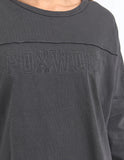 Foxwood Throw On Tee - Coal