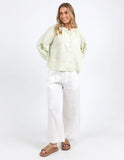 Foxwood Corsica Blouse - Fog Green