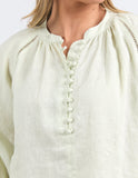 Foxwood Corsica Blouse - Fog Green