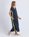 Foxwood Recovery Dress - Navy / Neon Lemon