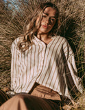 Foxwood Walter Stripe Shirt - Vintage White