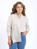 Foxwood Walter Stripe Shirt - Vintage White