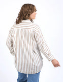 Foxwood Walter Stripe Shirt - Vintage White