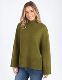Foxwood Jude Knit - Olive Green
