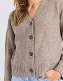 Foxwood Jensen Button Cardi - Mushroom