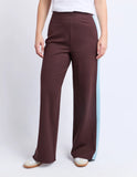 Foxwood Juno Pant - Coffee/Light Blue