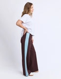 Foxwood Juno Pant - Coffee/Light Blue