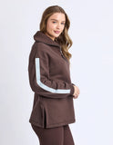 Foxwood Knit Collar Crew - Coffee