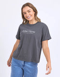 Foxwood Line Tee - Charcoal