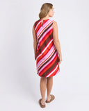 Foxwood Guava Stripe Dress - Guava
