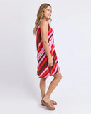 Foxwood Guava Stripe Dress - Guava
