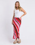 Foxwood Guava Stripe Skirt - Guava