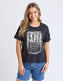 Foxwood Pesce Tee - Washed Black
