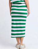 Foxwood Tallow Skirt - White & Green Stripe