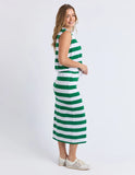 Foxwood Tallow Skirt - White & Green Stripe