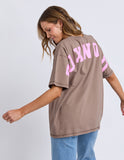 Foxwood Interval Tee - Brown/Pink