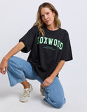 Foxwood Interval Tee - Washed Black/ Green