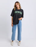 Foxwood Interval Tee - Washed Black/ Green