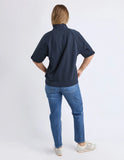 Foxwood Piped Zip Crew - Navy