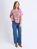 Foxwood Bandit Tee - Rosewood Pink