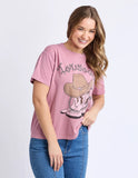 Foxwood Bandit Tee - Rosewood Pink