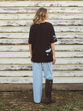 Foxwood Butter Tee - Washed Black