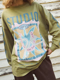 Foxwood Lucky Serpant L/S Tee - Lime