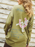 Foxwood Lucky Serpant L/S Tee - Lime