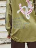 Foxwood Lucky Serpant L/S Tee - Lime